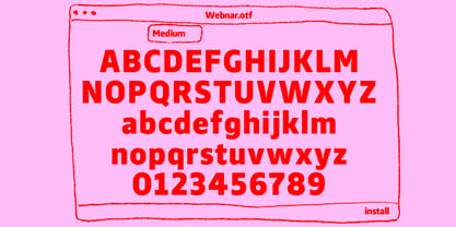 Webnar Font Poster 4