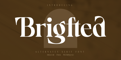 Brigfted Font Poster 1