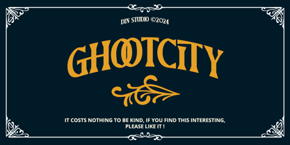 Ghootcity Font Poster 15