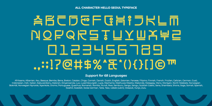 Hello Seoul Font Poster 9