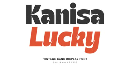 Kanisa Lucky Font Poster 2