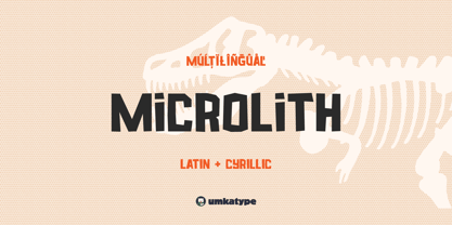 Microlith Font Poster 1