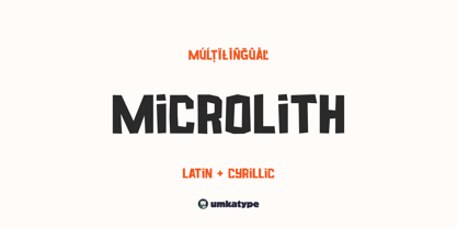 Microlith Font Poster 13