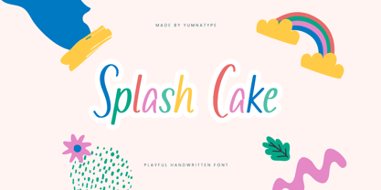 Splash Cake Fuente Póster 1