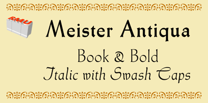 Meister Antiqua Font Poster 1