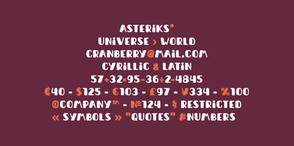 Cranberry Font Poster 7