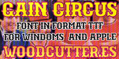 Gain Circus Font Poster 4