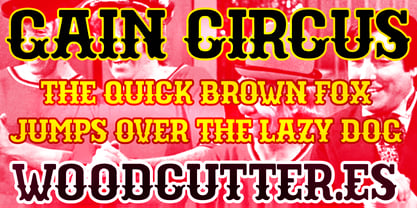 Gain Circus Font Poster 2