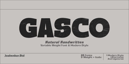 Gasco Font Poster 1