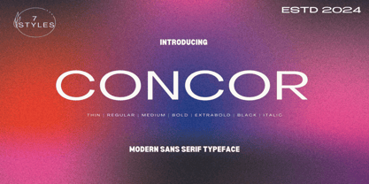 Concor Family Font Poster 1