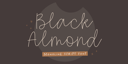 Black Almond Font Poster 1