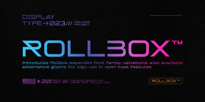 Rollbox Font Poster 1