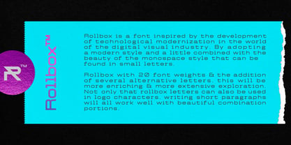 Rollbox Font Poster 9