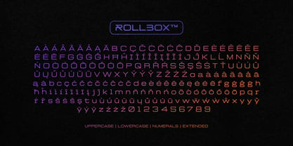 Rollbox Font Poster 2