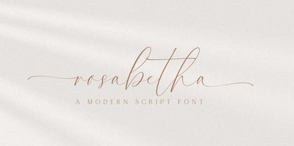 Rosabetha Font Poster 1