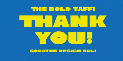 The Bold Taffi Font Poster 15