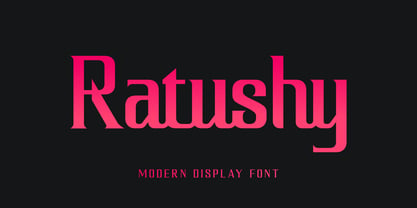 Ratushy Font Poster 1