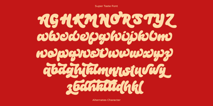 Super Taste Font Poster 11