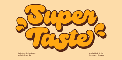 Super Taste Font Poster 1