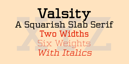 Valsity Font Poster 1