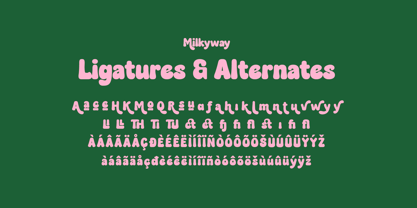 Milkyway Font Poster 13