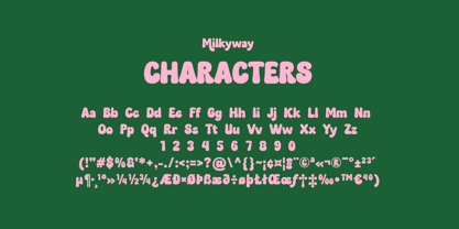 Milkyway Font Poster 12