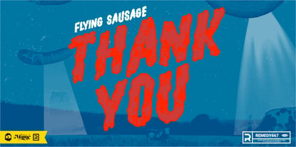Flying Sausage Font Poster 5