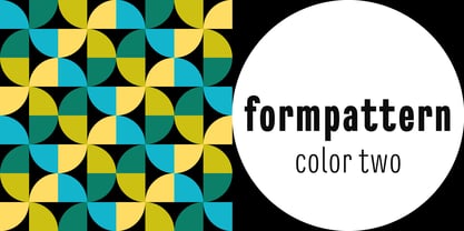 FormPattern Color Two Font Poster 1