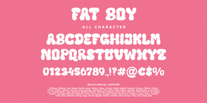 Fat Boy Font Poster 8