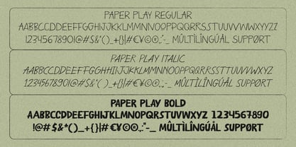 Paper Play Font Poster 10