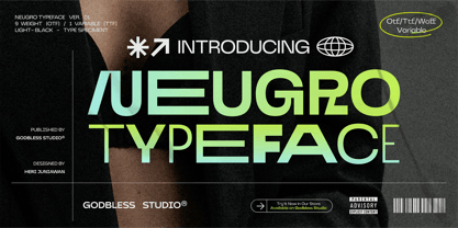 Neugro Typeface Font Poster 15