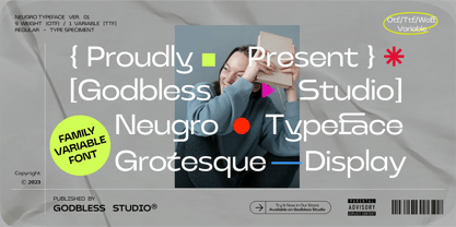Neugro Typeface Fuente Póster 2