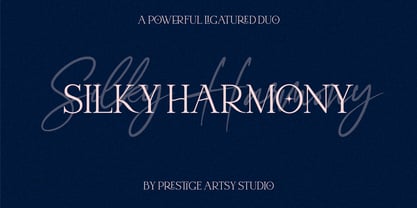 Silky Harmony Font Poster 1