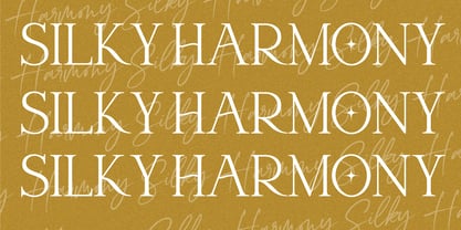 Silky Harmony Font Poster 3