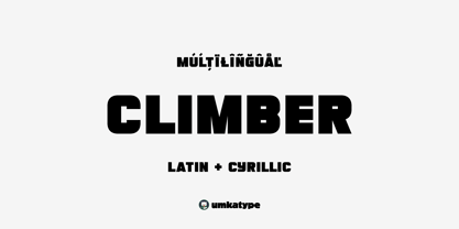 Climber Font Poster 12