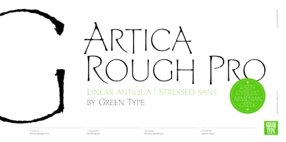 Artica Rough Pro Font Poster 7