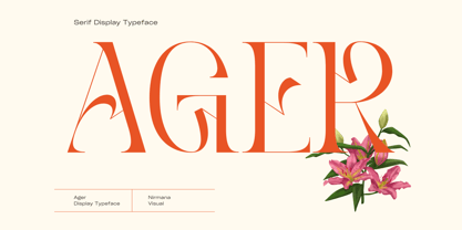 Ager Font Poster 1