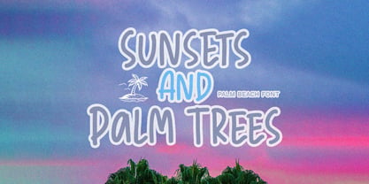 Palm Beach Font Poster 6