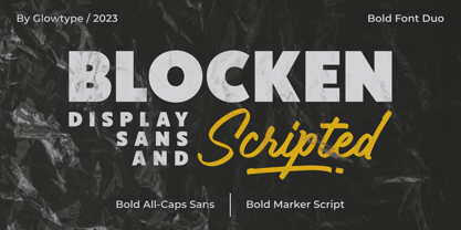 Blocken Font Poster 1