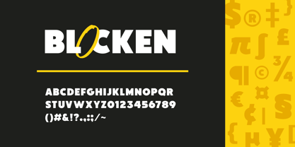 Blocken Font Poster 8