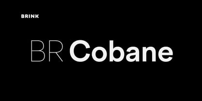 BR Cobane Font Poster 1