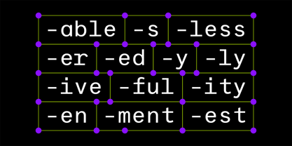 Suffix Font Poster 6