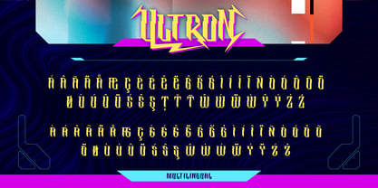 Ultron Font Poster 10