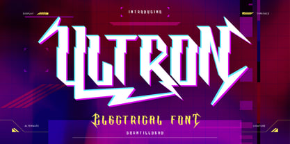 Ultron Font Poster 1