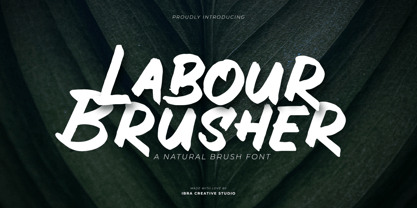 Labour Brusher Font Poster 1