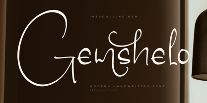 Gemshelo Font Poster 1