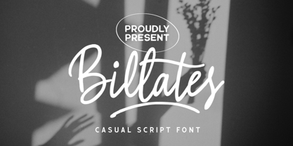 The Billates Font Poster 1