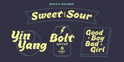 Senteia Font Poster 7