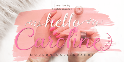 Hello Caroline Font Poster 1