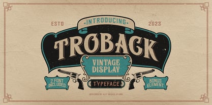 Troback regular Font Poster 1